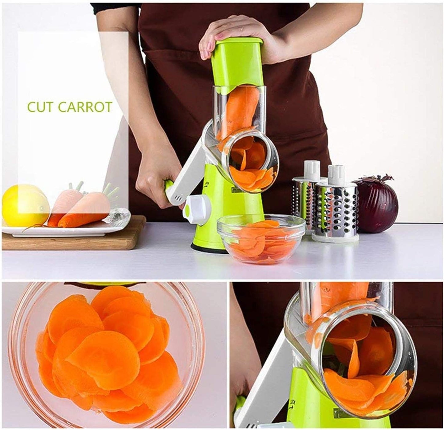 Multi Round Veg Cutter & Slicer - Kitchen Gadget